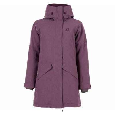 Siljan Parka Women, Aubergine Melange, Xl,  Haglöfs