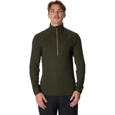 Houdini Men's Pace Flow Half Zip Green Illusion