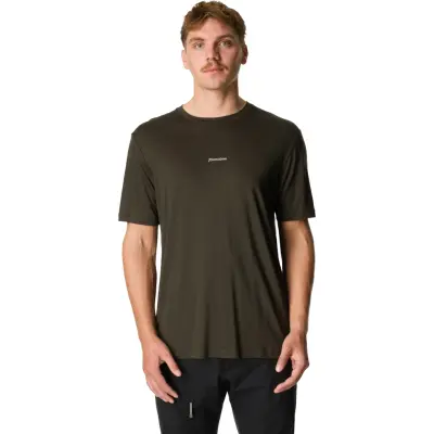 Houdini Men's Tree Message Tee Green Illusion / Houdini Logo