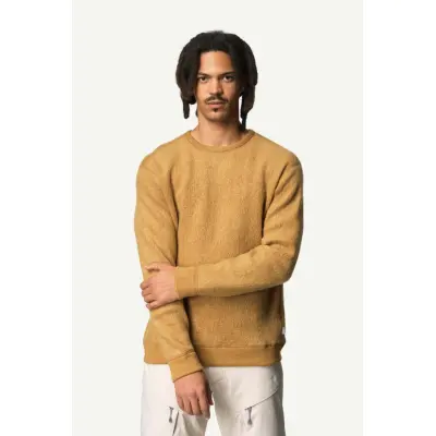 Houdini M's Alto Wool Crew, Greenish Gold, XS