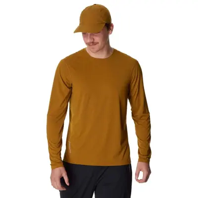 Houdini M's Pace Air LS Tee Greenish Gold Greenish Gold L