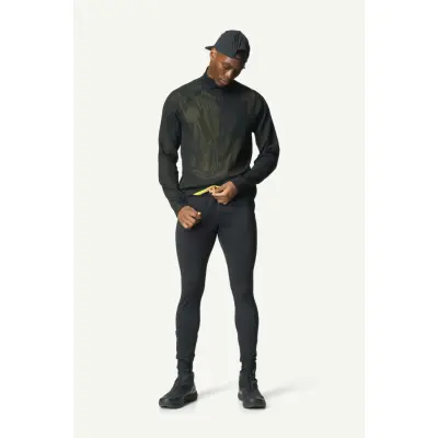 Houdini M's Pace Flow Half Zip, True Black, XXL
