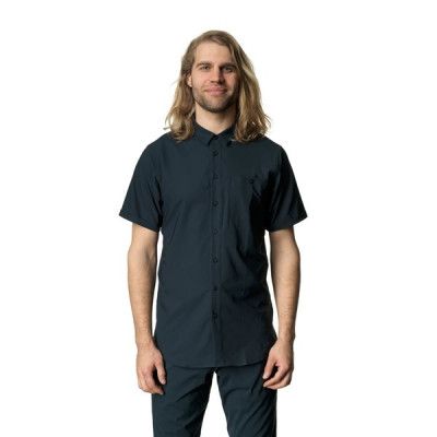 Houdini M's Shortsleeve Shirt Blue Illusion