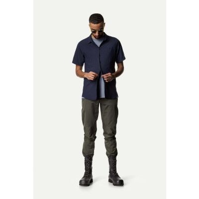 Houdini M's Shortsleeve Shirt, Blue Illusion, S