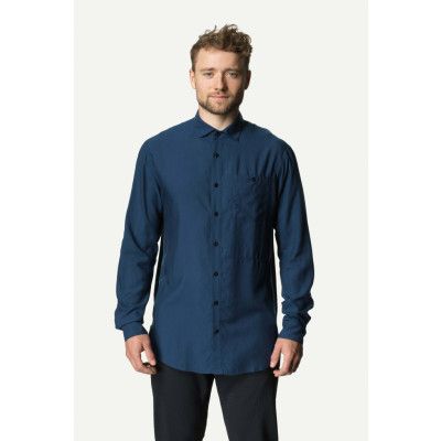 Houdini M's Tree Longsleeve Shirt, Blue Illusion/Blue Light, XL