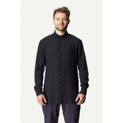 Houdini M's Tree Longsleeve Shirt, True Black Light, XXL