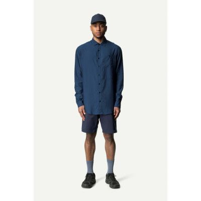 Houdini M's Tree Longsleeve Shirt, Big Blue Light, XL