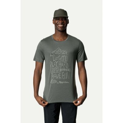 Houdini M's Tree Message Tee, Greeness, XL