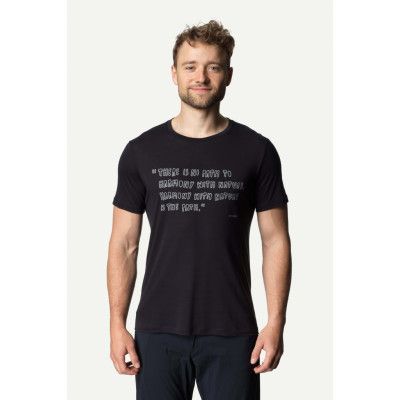 Houdini M's Tree Message Tee, True Black, S
