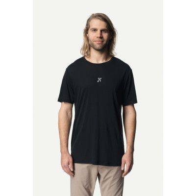 Houdini M's Tree Message Tee, True Black, XS