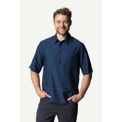 Houdini M's Tree Polo Shirt, Big Blue Light, S