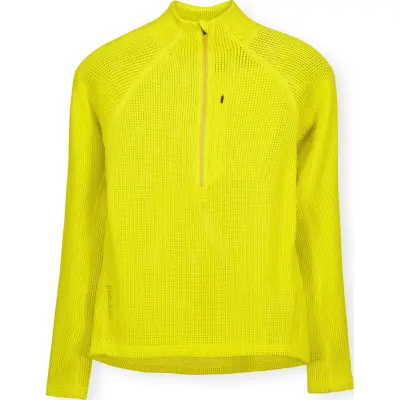 Houdini Women's Pace Flow Half Zip Be The Light Green