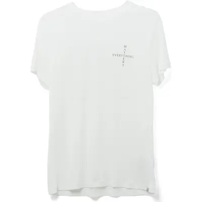 Houdini Women's Tree Message Tee Powderday White/Em Manifesto