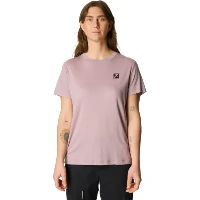 Houdini Women's Tree Message Tee Sky Purple / Retro Rebel