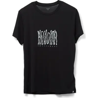 Houdini Women's Tree Message Tee True Black/Wave
