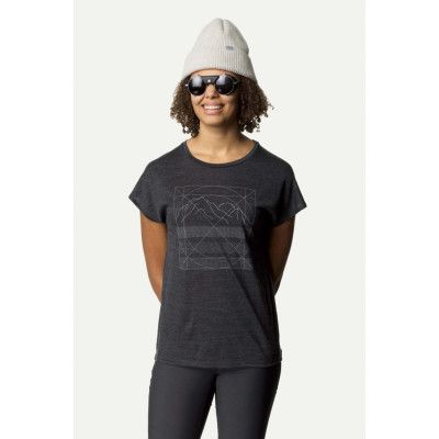 Houdini W's Activist Message Tee, True Black, XS