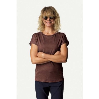 Houdini W's Activist Tee, Ganache Red, S
