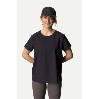 Houdini W's Cover Tee, True Black, L