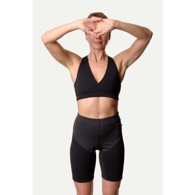 Houdini W's Mix Wrap Bra, True Black, XL