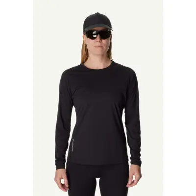 Houdini W's Pace Air LS Tee, True Black, XL