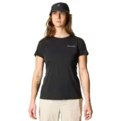 Houdini W's Pace Air Message Tee True Black / Houdini Logo - L