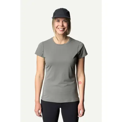 Houdini W's Pace Air Tee Geyser Grey - L