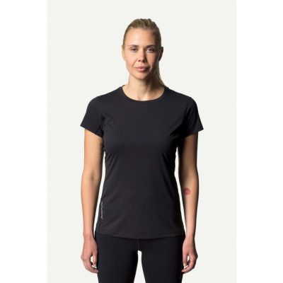 Houdini W's Pace Air Tee, True Black, L