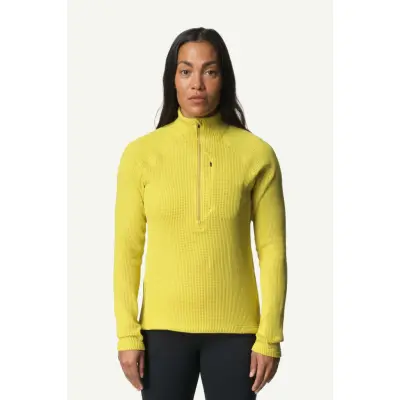 Houdini W's Pace Flow Half Zip, Be the Light Green, XL