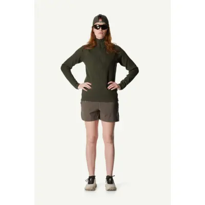 Houdini W's Pace Flow Half Zip, Green Illusion, M