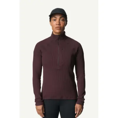 Houdini W's Pace Flow Half Zip, Red Illusion, S