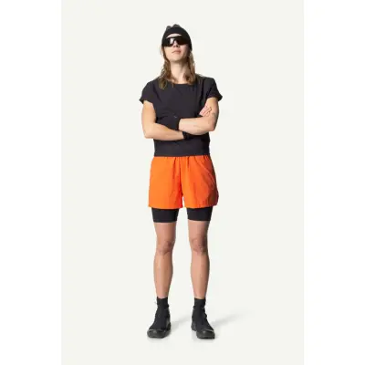 Houdini W's Pace Light Shorts, Sunset Orange, XL