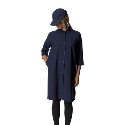 Houdini W's Route Shirt Dress Blue Illusion