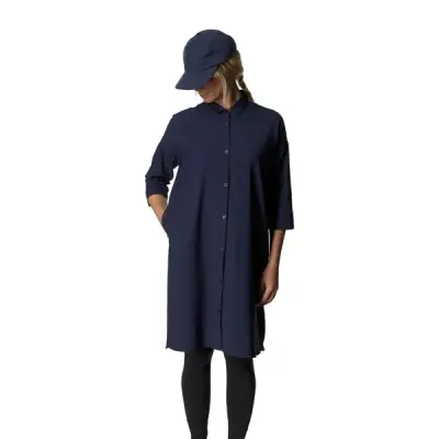 Houdini W's Route Shirt Dress Blue Illusion