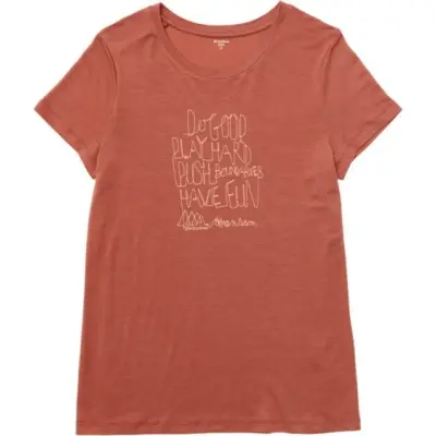 Houdini W's Tree Message Tee Desert Rock Red