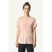 Houdini W's Tree Message Tee, Dulcet Pink/Circle Rebel, L