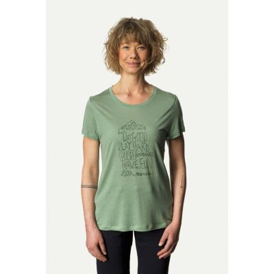 Houdini W's Tree Message Tee, Ginkgo Green, XL