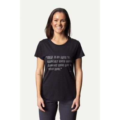 Houdini W's Tree Message Tee, True Black, XL