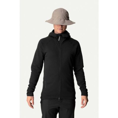Houdini W's Wooler Houdi, True Black, XS