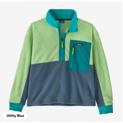 Patagonia K's Microdini 1/2 Zip P/O Utility Blue