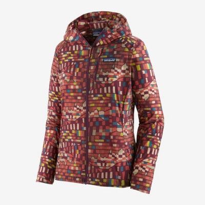 Patagonia W's Houdini Jkt Fitz Roy Patchwork Night Plum