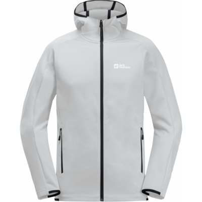 Jack Wolfskin Men's Alpgrat Hooded Full Zip Cool Grey