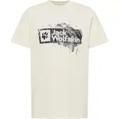 Jack Wolfskin Brand T M Wood Cotton White