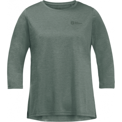 Jack Wolfskin Women's Crosstrail 3/4 Tee Hedge Green