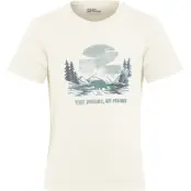 Jack Wolfskin Kid's Graphic Cotton Tee Print Cotton White