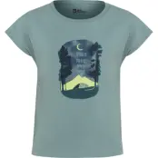 Jack Wolfskin Kid's Graphic Girls Tee Print Soft Jade
