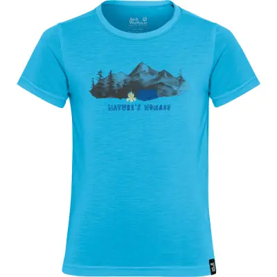 Jack Wolfskin Kids' Hiking Graphic T Empire Blue