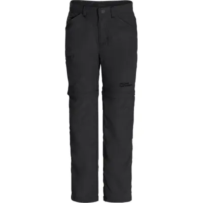 Jack Wolfskin Kids' Safari Zip Off Pants Black