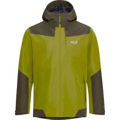 Jack Wolfskin Men's Flextrail 2L Jacket Khaki Green