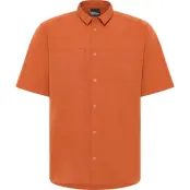 Jack Wolfskin Men's Sierra Canyon Sortsleeve Shirt Burnt Orange