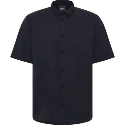 Jack Wolfskin Men's Sierra Canyon Sortsleeve Shirt Dark Navy